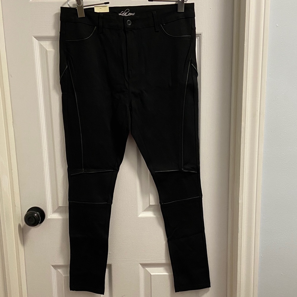 Lola Jeans Black Skinny Ponte Pants